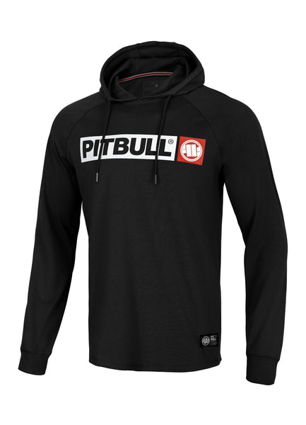 Hooded Longsleeve Heavyweight Spandex HILLTOP Black - Pitbull West Coast  UK Store