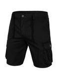 ARAGON Black Cargo Shorts