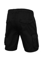 ARAGON Black Cargo Shorts