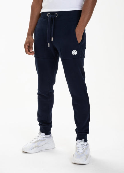 TRACK PANTS SMALL LOGO DARK NAVY - Pitbull West Coast International Store 
