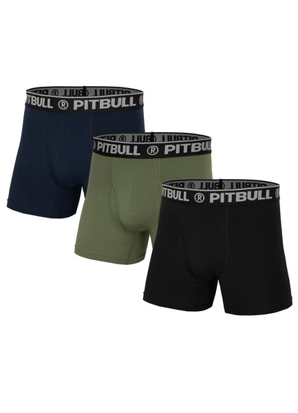 Boxers FLY 3Pack Olive/Navy/Black