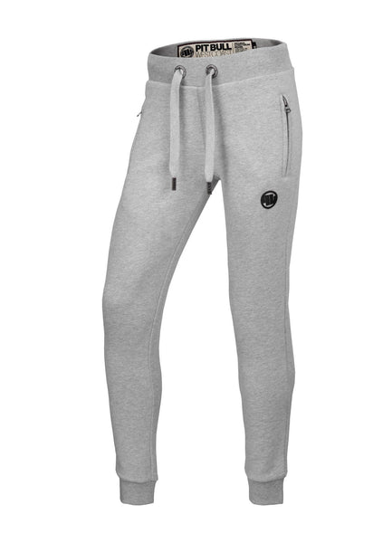 Women's Jogging Pants SMALL LOGO Grey - pitbullwestcoast
