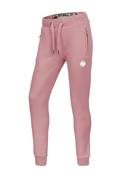 Women's Jogging Pants SMALL LOGO Pink - pitbullwestcoast