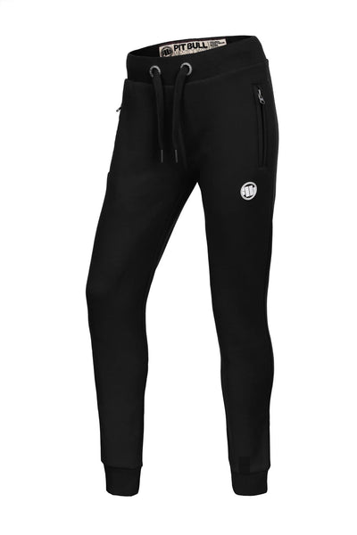 Women's Joggers SMALL LOGO Black - pitbullwestcoast