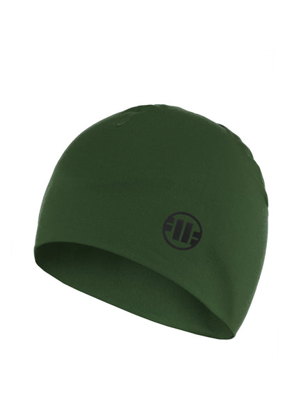 SMALL LOGO 2 Olive Compression Beanie