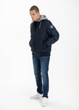 Quilted Hooded Jacket WINCHESTER Dark Navy - Pitbull West Coast  UK Store