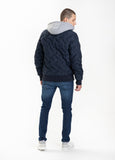 Quilted Hooded Jacket WINCHESTER Dark Navy - Pitbull West Coast  UK Store