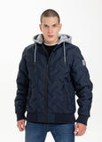 Quilted Hooded Jacket WINCHESTER Dark Navy - Pitbull West Coast  UK Store