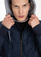 Quilted Hooded Jacket WINCHESTER Dark Navy - Pitbull West Coast  UK Store