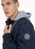 Quilted Hooded Jacket WINCHESTER Dark Navy - Pitbull West Coast  UK Store