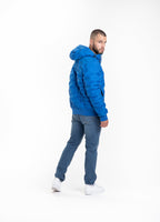 Quilted Hooded Jacket CARVER Royal Blue - Pitbull West Coast  UK Store