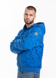 Quilted Hooded Jacket CARVER Royal Blue - Pitbull West Coast  UK Store
