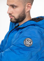 Quilted Hooded Jacket CARVER Royal Blue - Pitbull West Coast  UK Store