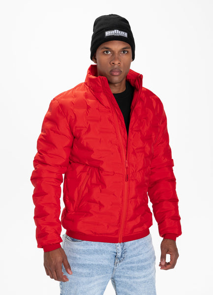 Men's Quilted Jacket Overton Red - Pitbull West Coast International Store 