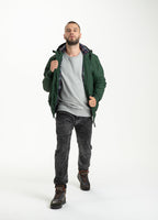 Padded Hooded Jacket HARBISON Dark Green - Pitbull West Coast  UK Store