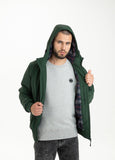 Padded Hooded Jacket HARBISON Dark Green - Pitbull West Coast  UK Store