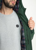 Padded Hooded Jacket HARBISON Dark Green - Pitbull West Coast  UK Store