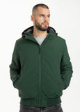 Padded Hooded Jacket HARBISON Dark Green - Pitbull West Coast  UK Store