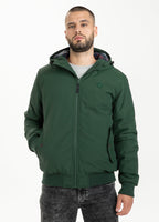 Padded Hooded Jacket HARBISON Dark Green - Pitbull West Coast  UK Store