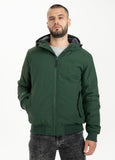 Padded Hooded Jacket HARBISON Dark Green - Pitbull West Coast  UK Store