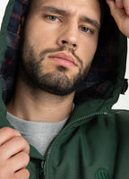 Padded Hooded Jacket HARBISON Dark Green - Pitbull West Coast  UK Store