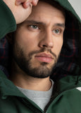 Padded Hooded Jacket HARBISON Dark Green - Pitbull West Coast  UK Store