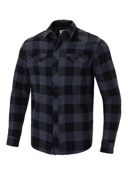 MITCHELL Grey/Black Flannel Shirt