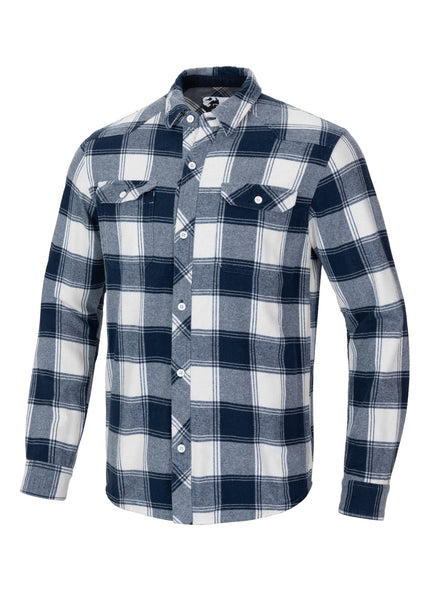 MITCHELL Dark Navy/White Flannel Shirt