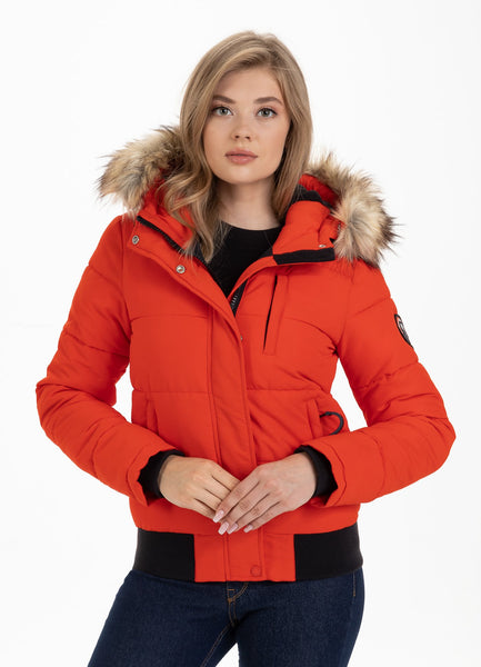 Hooded Jacket FIRETHORN Flame Red - Pitbull West Coast  UK Store