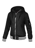 Hooded  Overpark Black Jacket