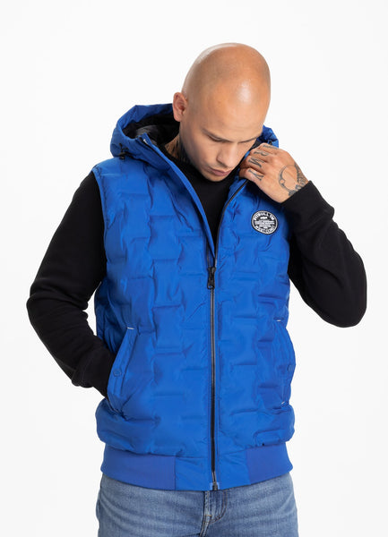 Quilted Hooded Vest Carver Royal Blue - Pitbull West Coast International Store 