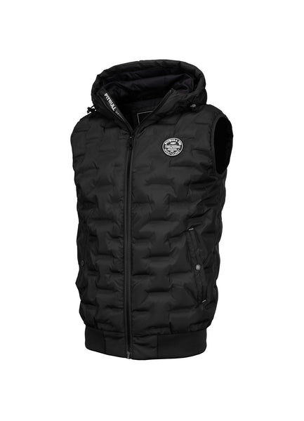 Quilted Hooded Vest CARVER Black