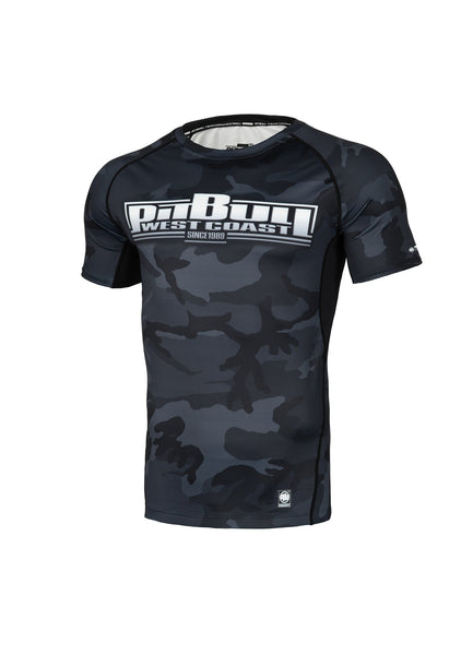 Rashguard fitted BOXING All Black Camo - Pitbull West Coast  UK Store