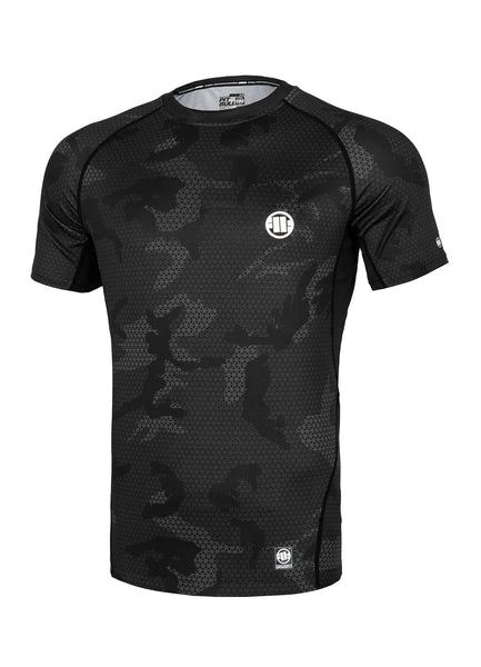 NET CAMO NEW LOGO 2 All Black Camo Rash Guard