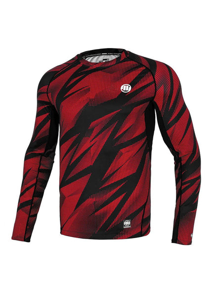 DOT CAMO 2 Red Mesh Longsleeve T-shirt