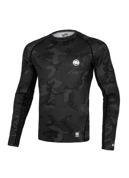 NET CAMO NEW LOGO 2 All Black Camo Longsleeve Rash guard