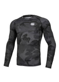 Longsleeve Rashguard All Black Camo Small Logo