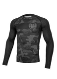 Rashguard longsleeve fitted DILLARD CASINO Grey Camo - Pitbull West Coast  UK Store