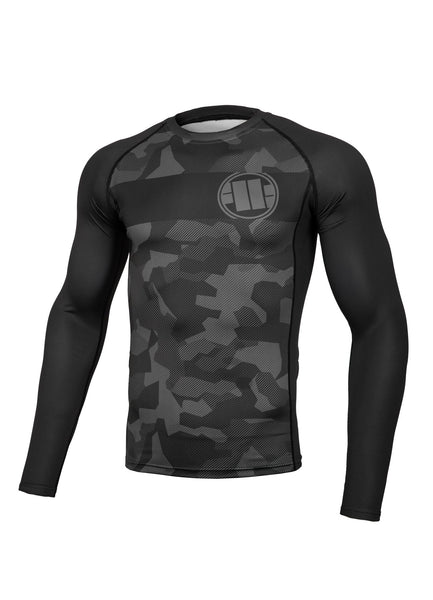 Rashguard longsleeve fitted DILLARD CASINO Grey Camo - Pitbull West Coast  UK Store
