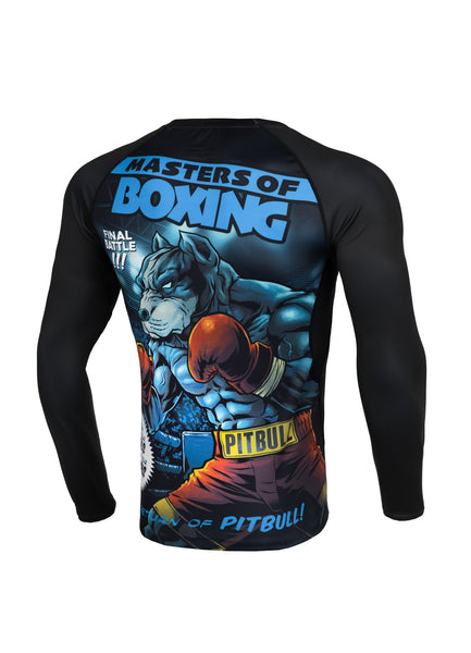 Rashguard longsleeve fitted MASTER OF BOXING Black - Pitbull West Coast  UK Store