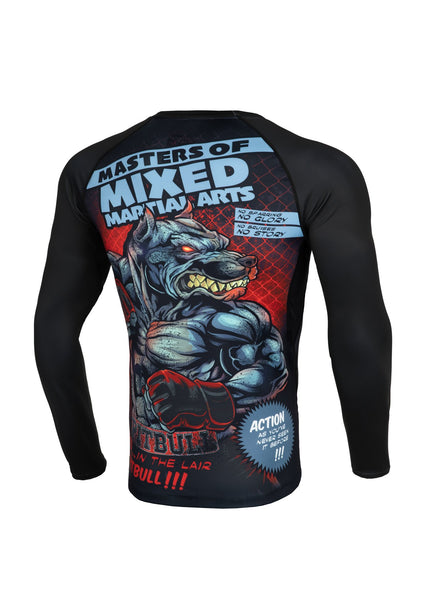 Rashguard longsleeve fitted MASTER OF MMA Black - Pitbull West Coast  UK Store
