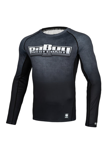 Rashguard longsleeve fitted SCRATCH Black - Pitbull West Coast  UK Store
