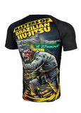 Rashguard fitted MASTER OF BJJ Black - Pitbull West Coast  UK Store