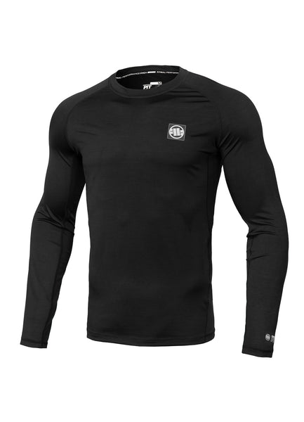 NEW LOGO Long Sleeve Performance Black Rash Guard