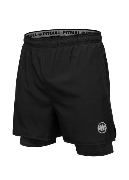 NEW LOGO Mesh Black Shorts