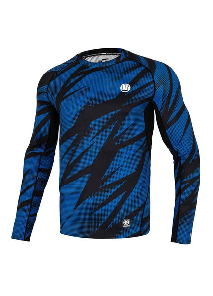 DOT CAMO 2 Blue Mesh Longsleeve T-shirt