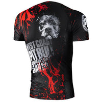 pitbull sports rash blood dog