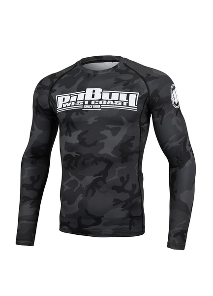 RASHGUARD LONGSLEEVE ALL BLACK CAMO - kup z Pit Bull West Coast Oficjalny Sklep 