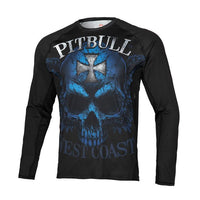 Longsleeve Rashguard Mesh Performance Pro plus Blue Skull