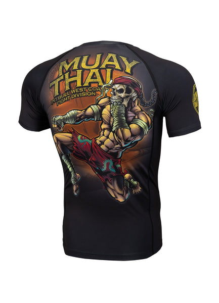 RASHGUARD MUAY THAI CZARNY - kup z Pit Bull West Coast Oficjalny Sklep 